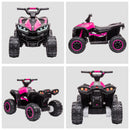 HOMCOM Kids Electric Ride On Quad Bike 12v - Pink