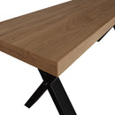 Sheffield Industrial Oak Bench 1.3m