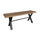 Sheffield Industrial Oak Bench 1.3m