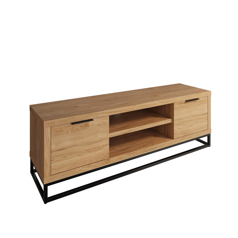 Sheffield Industrial Oak TV Unit Large 150 x 40 x 50 cm