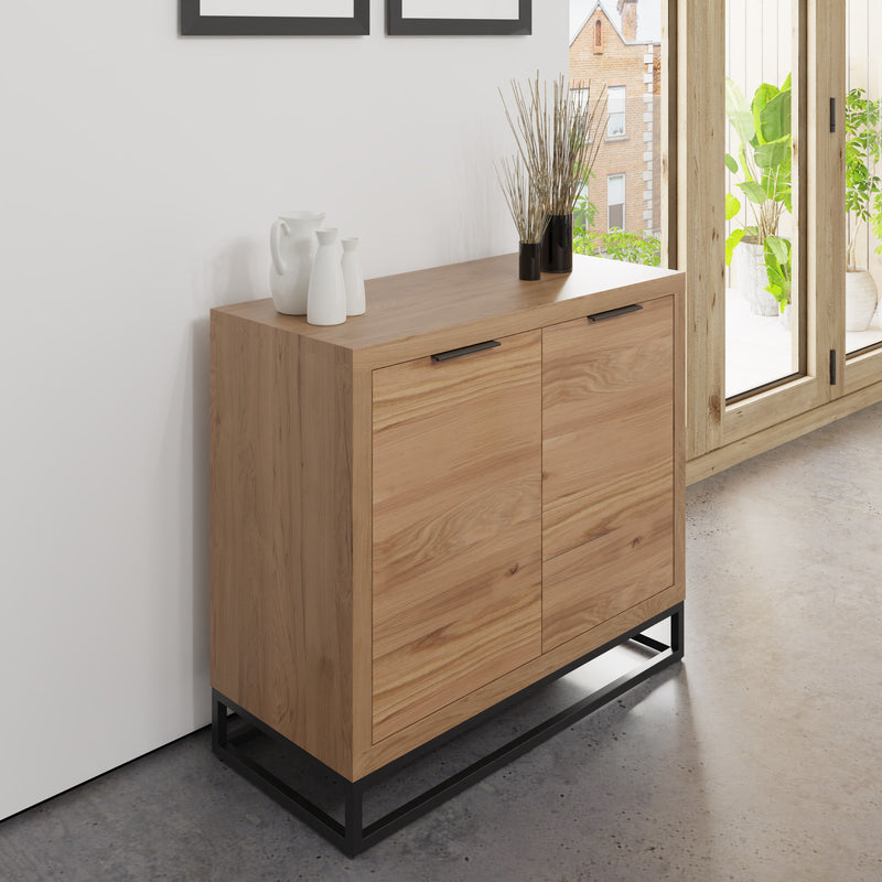 Sheffield Industrial Oak Sideboard 2 Door 100 x 40 x 80 cm