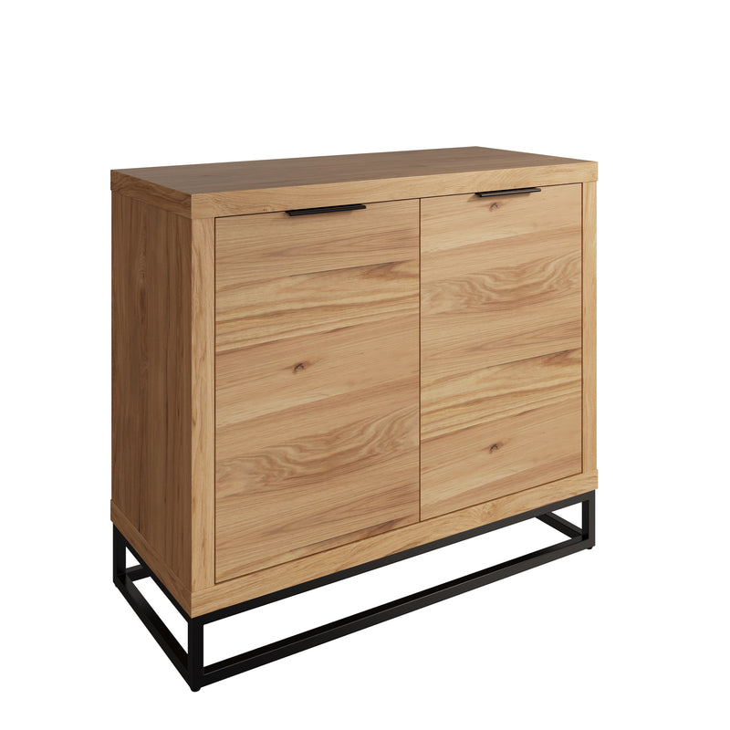Sheffield Industrial Oak Sideboard 2 Door 100 x 40 x 80 cm