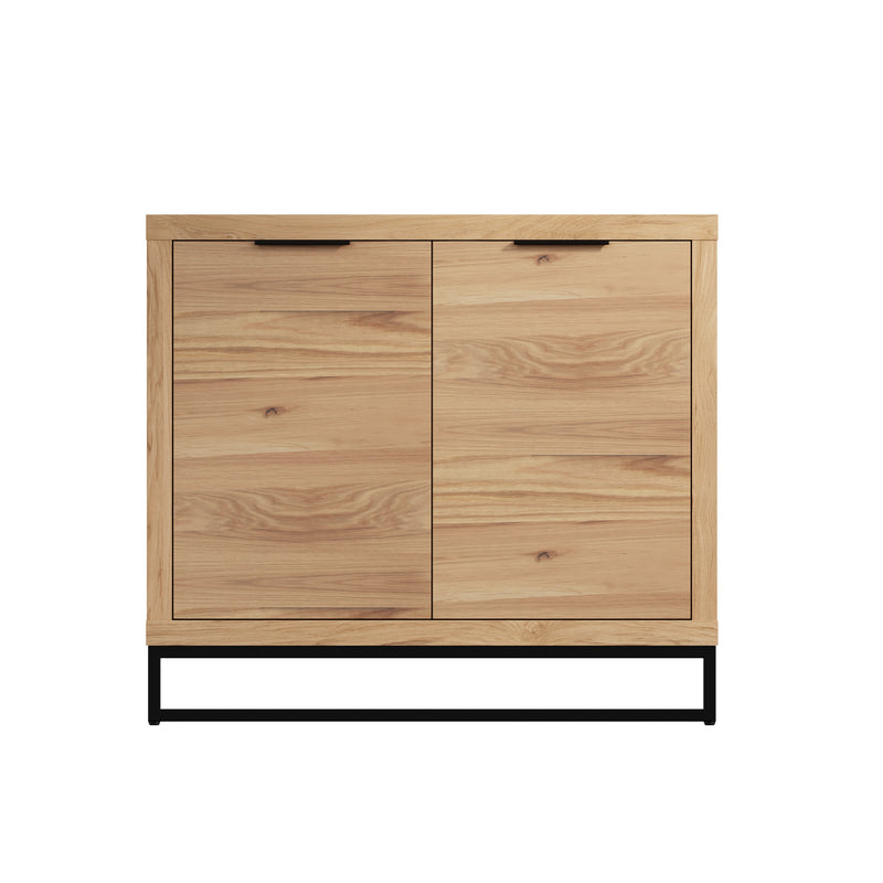 Sheffield Industrial Oak Sideboard 2 Door 100 x 40 x 80 cm