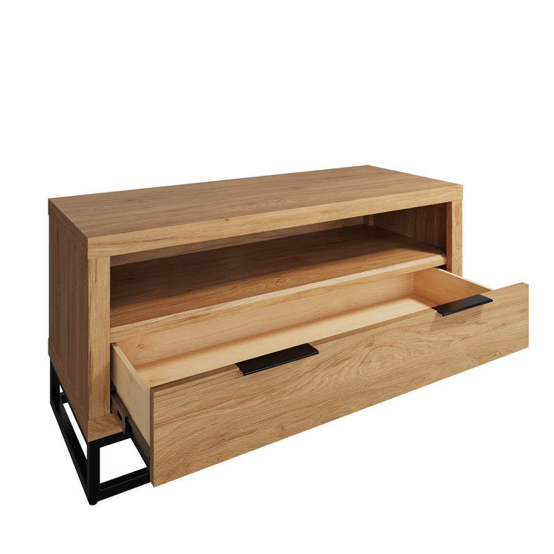 Sheffield Industrial Oak TV Unit Small 100 x 40 x 50 cm