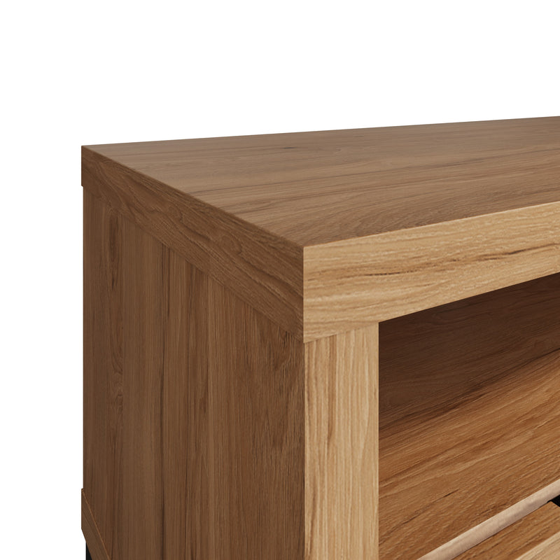 Sheffield Industrial Oak TV Unit Small 100 x 40 x 50 cm