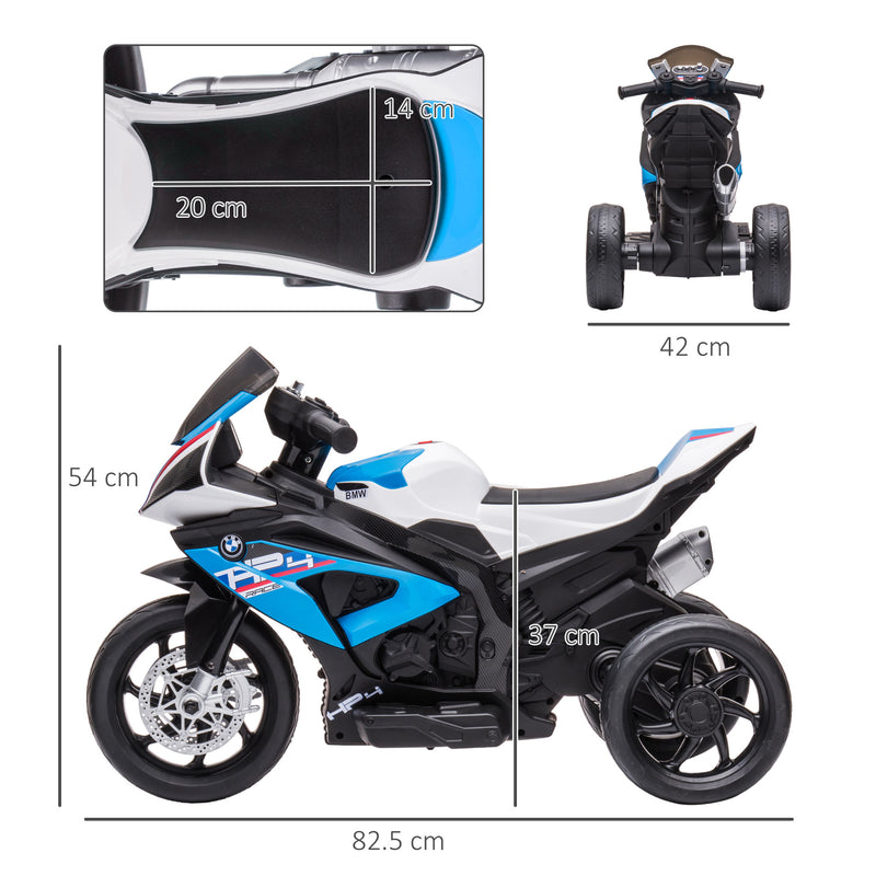 HOMCOM Kids Electric Ride On Motorcycle Bike BMW HP4 12V - Blue