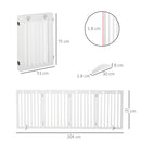 PawHut Wooden Pet Gate