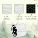 HOMCOM Air Purifier Filters Replacement for 823-030V70WT White