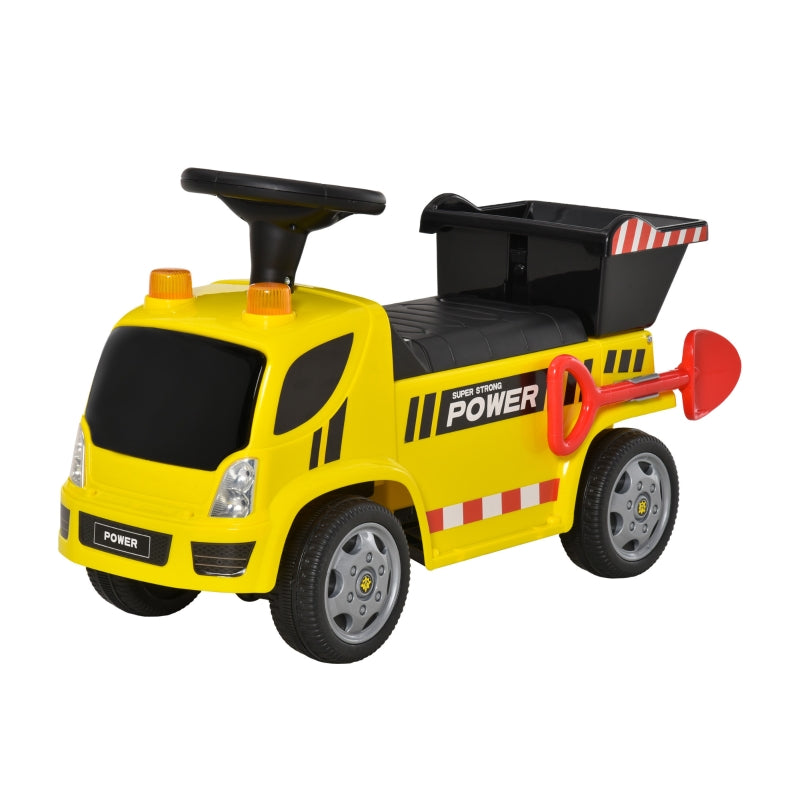 Kids Ride on Car Truck with Tipping Bucket - Yellow