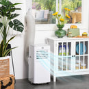 HOMCOM 4-In-1 Compact Mobile Air Conditioner Unit With LED Screen- White