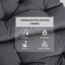 Outsunny Outdoor Seat Cushion Set -  Grey (Chairs Not Included)