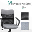 Linen Look Mesh Office Chair