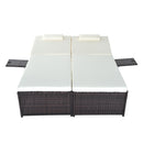Outsunny Rattan Double Lounge