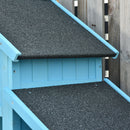 Garden Storage Shed - Firewood House Storage 130L x 54.5W x 180H cm Blue