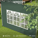 Outsunny Gazebo Side Panels for 3x3(m) or 3x4m Pop Up Gazebo, 2 Pack, Green