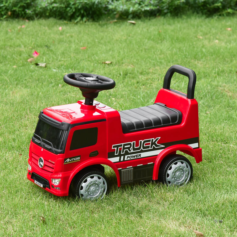 HOMCOM Kids Ride On Car Mercedes Benz Truck - Red