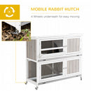 Pawhut Two Tier Rabbit Hutch