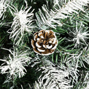 HOMCOM Christmas Tree Slim 6' with Pinecones