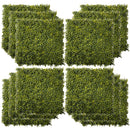 Outsunny 12PCS Artificial Boxwood Panel 50cm X 50cm Faux Hedge Greenery Backdrop