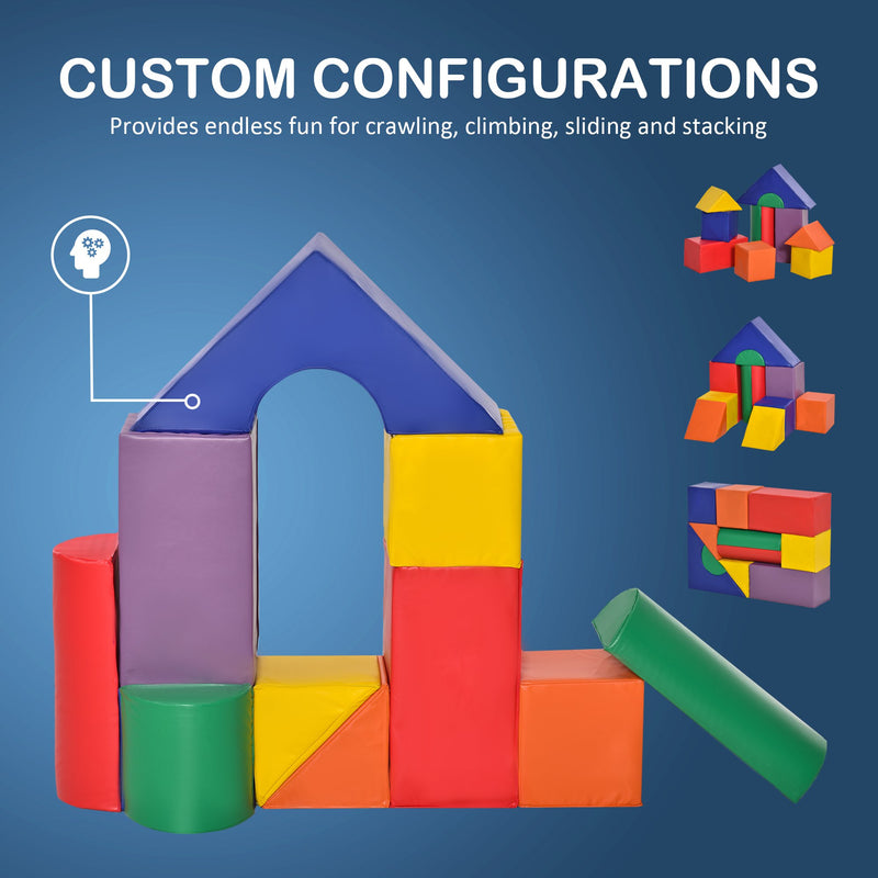 HOMCOM Kids 11 Piece Soft Play Set