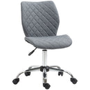 Vinsetto 360° Swivel Office Chair Mid Back Computer Chair with Wheels, Grey