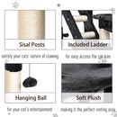 PawHut Height Adjustable Cat Tree