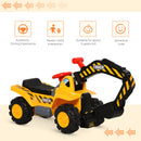 Kids Ride On Excavator - Yellow / Black