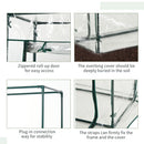 Outdoor Mini Greenhouse Plant Cover with Zipper 100 x 50 x 150CM
