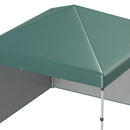 Outsunny 3x3 (M) Pop Up Gazebo Party Tent w/ 2 Sidewalls, Weight Bags, Green