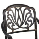 Outsunny 5 Piece Black cast aluminium  Patio Dining Set