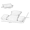 Outsunny Seat Cushion Set - Grey  (Chair Not Included)