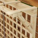 Outsunny Wood Planter with Trellis for Climbing Plants Vines Planter Box Natural