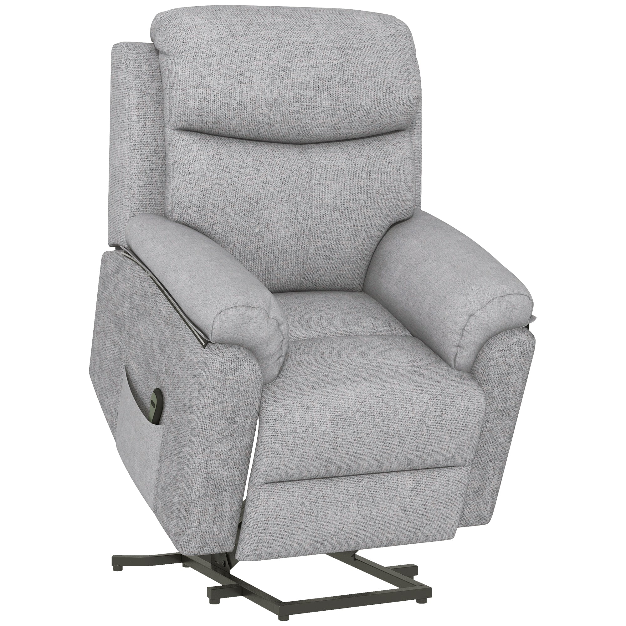 Table Top Riser Remote Control HOMCOM Power Lift Chair Electric Riser Recliner with Remote Control, G