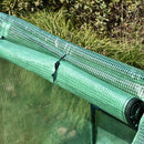 Outsunny 180x90x90cm Mini PE Grid Cover Steel Frame Greenhouse Green