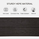 Outsunny Plastic Planter 6 Panels Raised Garden Bed