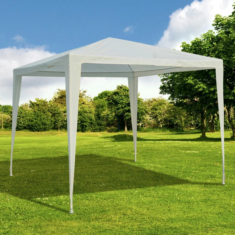 Outsunny 2.7m x 2.7m  Party Tent White