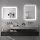 kleankin Illuminated Bathroom Mirror with LED Lights, 3 Colours, Defogging Film