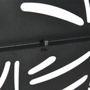 Outsunny 6.5FT Metal Outdoor Privacy Screen Panel w/ Stand and Expansion Screws