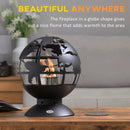 HOMCOM Globe Shape Tabletop Bioethanol Fireplace 0.4L Tank- Black