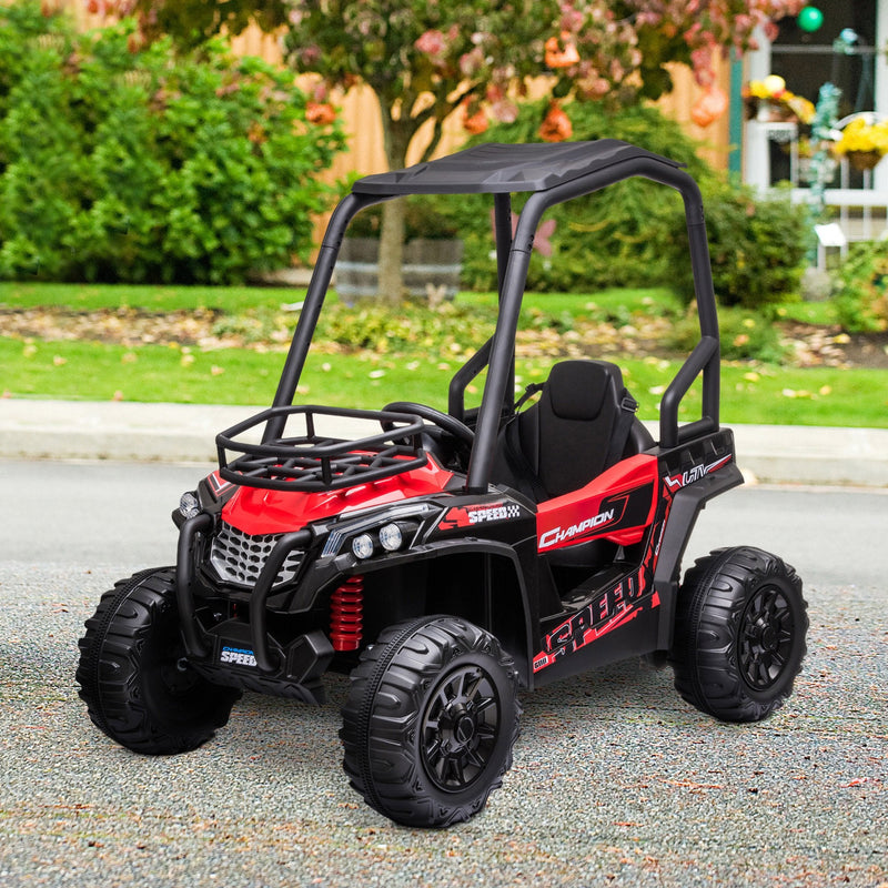 HOMCOM Kids Electric Ride on Off Road Car 12v - Red