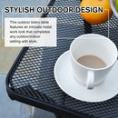Outsunny Patio End Table - Black