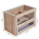 PawHut Fir Wood Hamster Cage Hamster Hutch