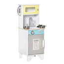 Kids Kitchen Play Cooking Toy Set w/ Sink, Telephone, Gift for Boys & Girls