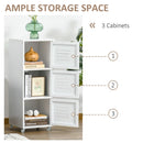 HOMCOM Filing Cabinet with Metal Door 103x38x38cm White