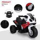 HOMCOM Red Kids Electric Ride on Motorcycle BMW S1000RR with Headlights Music