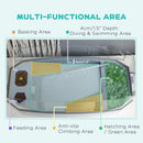 PawHut Turtle Tank for Turtles, Terrapin, Small Reptiles - White