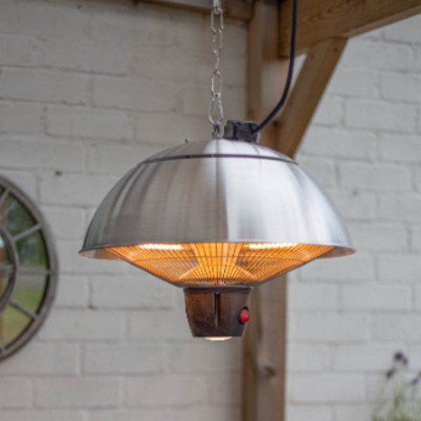 La Hacienda Heater - Hanging Mushroom Heater Silver