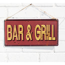 La Hacienda Wall Art - Bar & Grill Embossed Metal Sign