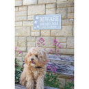 La Hacienda Wall Art - Beware Dog Humour Sign