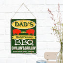 La Hacienda Wall Art - Dad's Bbq Embossed Metal Sign